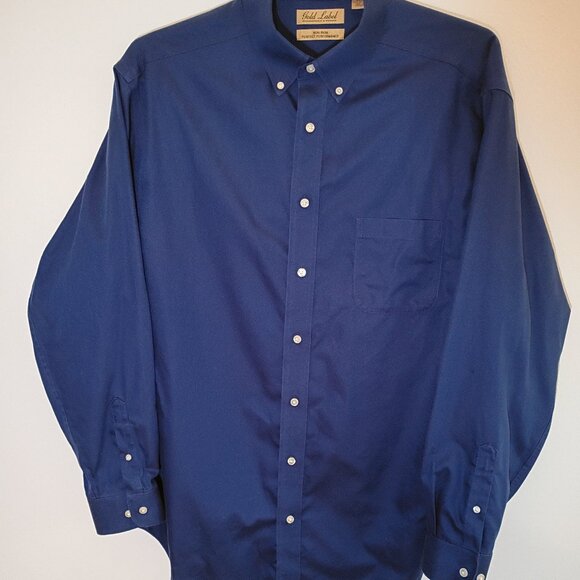 Shirt, Long, Gold Label, Dark Blue, XLT - Picture 1 of 3